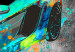 Canvas Art Print Aerodynamics (3-piece) - abstract car on a black background 129864 additionalThumb 5