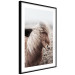 Wall Poster Against the Wind - brown horse with mane against a field backdrop and intense fog 130264 additionalThumb 6