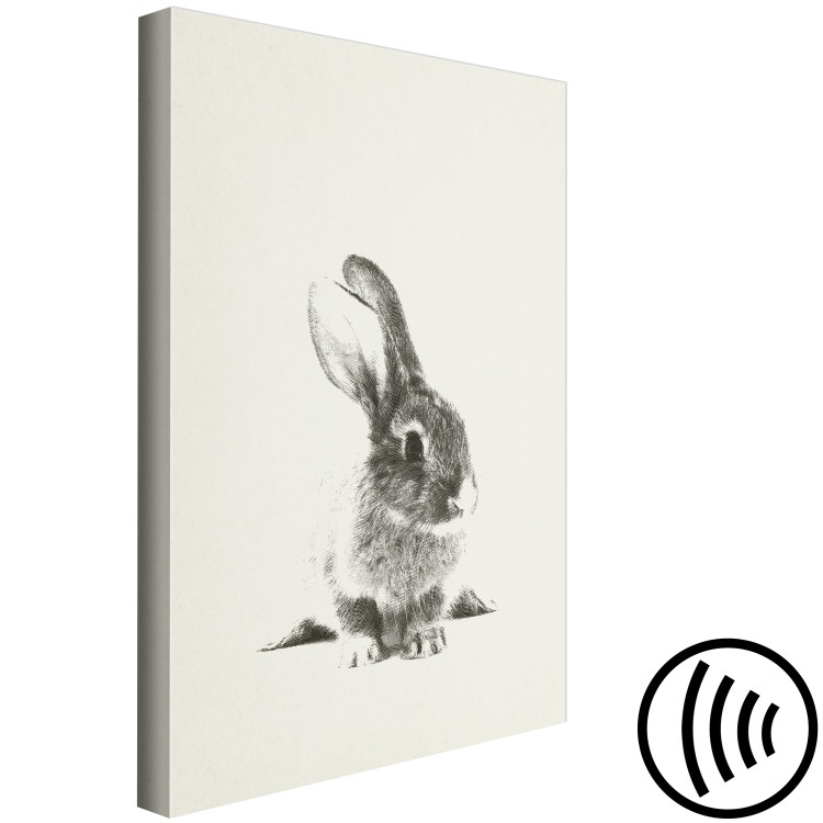 Canvas Art Print Fluffy Bunny (1 Part) Vertical 130564 additionalImage 6