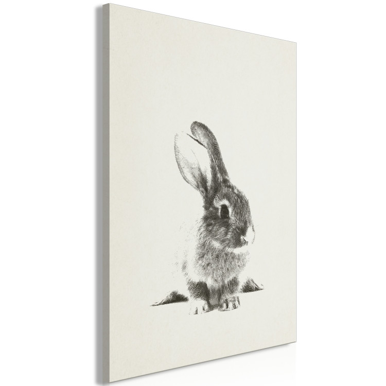 Canvas Art Print Fluffy Bunny (1 Part) Vertical 130564 additionalImage 2