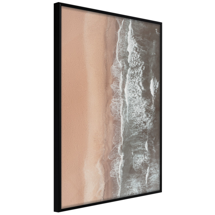 Poster Shoreline - a landscape of an orange beach and sea from a bird's-eye view 130764 additionalImage 13
