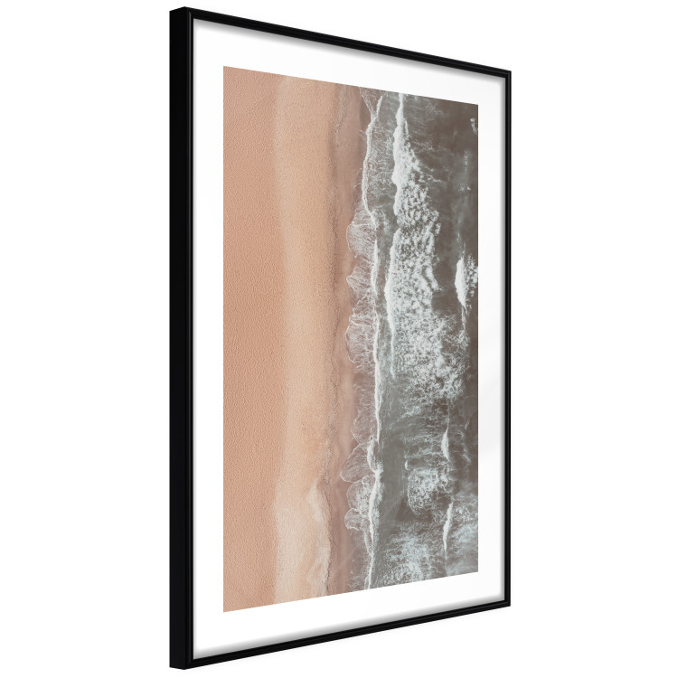 Poster Shoreline - a landscape of an orange beach and sea from a bird's-eye view 130764 additionalImage 8