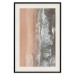 Poster Shoreline - a landscape of an orange beach and sea from a bird's-eye view 130764 additionalThumb 19