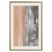 Poster Shoreline - a landscape of an orange beach and sea from a bird's-eye view 130764 additionalThumb 20