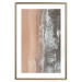 Poster Shoreline - a landscape of an orange beach and sea from a bird's-eye view 130764 additionalThumb 16