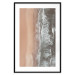 Poster Shoreline - a landscape of an orange beach and sea from a bird's-eye view 130764 additionalThumb 15