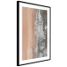 Poster Shoreline - a landscape of an orange beach and sea from a bird's-eye view 130764 additionalThumb 8