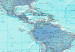 Large canvas print World Map: Sky Blue World II [Large Format] 132364 additionalThumb 5