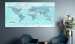 Large canvas print World Map: Sky Blue World II [Large Format] 132364 additionalThumb 6