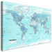 Large canvas print World Map: Sky Blue World II [Large Format] 132364 additionalThumb 3