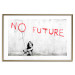 Wall Poster No Future - black and white mural of a girl and red writings 132464 additionalThumb 27