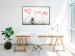 Wall Poster No Future - black and white mural of a girl and red writings 132464 additionalThumb 5