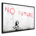 Wall Poster No Future - black and white mural of a girl and red writings 132464 additionalThumb 10