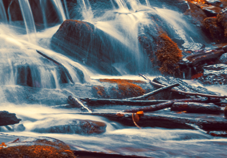 Large canvas print Awesome Waterfall - Orange II [Large Format] 136364 additionalImage 6