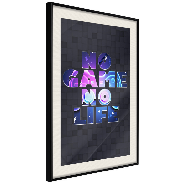 Wall Poster No Game, No Life - colorful English text on a dark background 138064 additionalImage 8