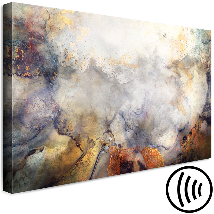 Canvas Tangle of Soft Colors (1-piece) Wide - watercolor abstraction 138364 additionalImage 6