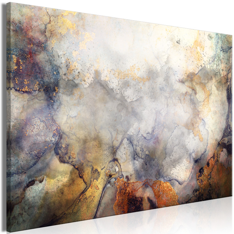 Canvas Tangle of Soft Colors (1-piece) Wide - watercolor abstraction 138364 additionalImage 2