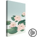 Canvas Print Pink Water Lilies (1-piece) Vertical - landscape with flowers on water 142464 additionalThumb 6