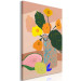 Canvas Flowers in Vase (1-piece) Vertical - bouquet and exotic fruits 142864 additionalThumb 2