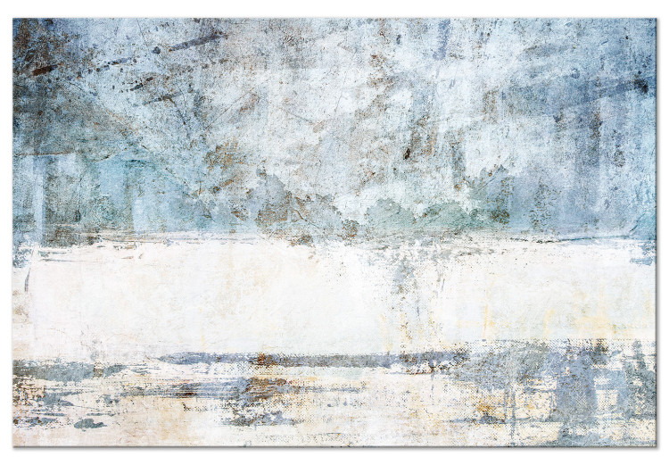 Canvas Print Ice Chill (1-piece) - abstraction in blue-white color scheme 144664