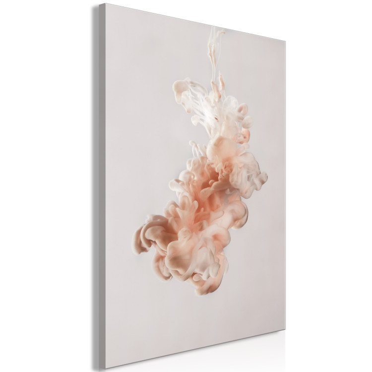 Canvas Print Ink in Water (1-piece) - minimalist abstraction in pink color 145164 additionalImage 2