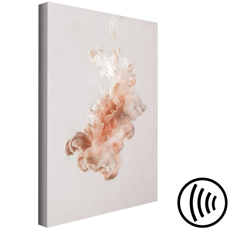 Canvas Print Ink in Water (1-piece) - minimalist abstraction in pink color 145164 additionalImage 6