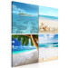 Canvas Print Mediterranean Frames (4-piece) - seascape view 145364 additionalThumb 2