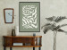 Wall Poster Plant on a Sage Background - Abstract Leaves Inspired by Matisse 150064 additionalThumb 11