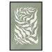 Wall Poster Plant on a Sage Background - Abstract Leaves Inspired by Matisse 150064 additionalThumb 17