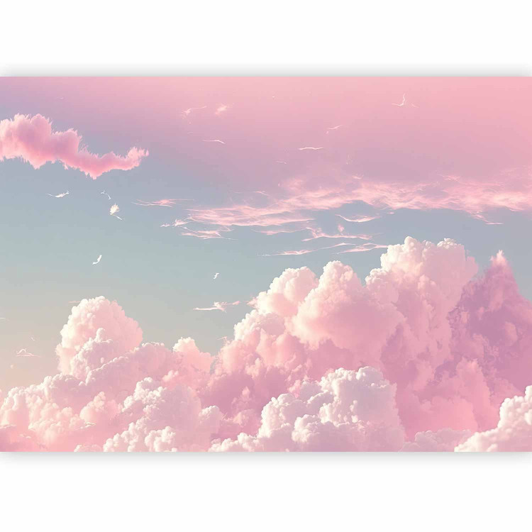 Wall Mural Skyscape - Pink Clouds on the Blue Horizon 150564 additionalImage 1