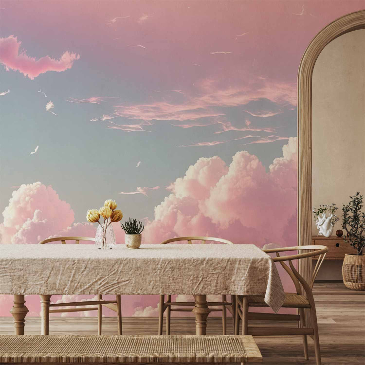 Wall Mural Skyscape - Pink Clouds on the Blue Horizon 150564 additionalImage 6