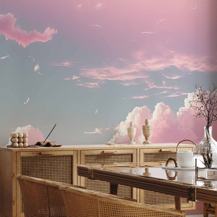 Wall Mural Skyscape - Pink Clouds on the Blue Horizon 150564 additionalImage 4
