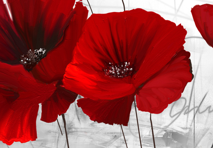 Large canvas print Red Poppy Bed [Large Format] 150764 additionalImage 4