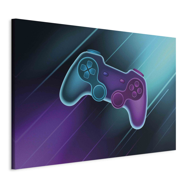 Canvas Console Pad - Gamer Gadget in Neon Colors on a Dark Background 151164 additionalImage 2