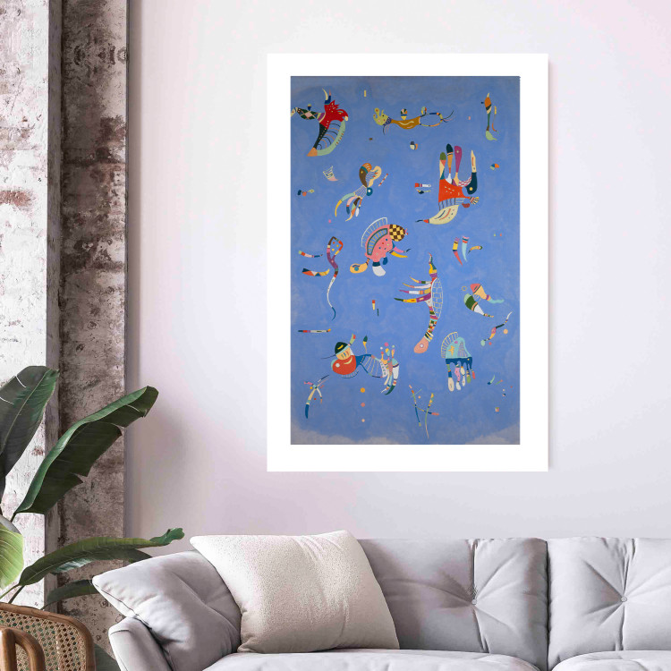 Wall Poster Blue - A Composition With Abstract Forms by Kandinsky 151664 additionalImage 12