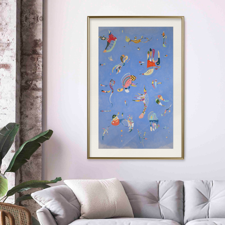 Wall Poster Blue - A Composition With Abstract Forms by Kandinsky 151664 additionalImage 20