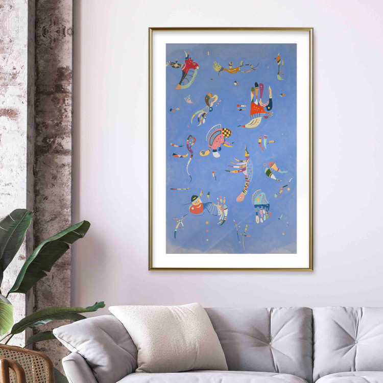 Wall Poster Blue - A Composition With Abstract Forms by Kandinsky 151664 additionalImage 15