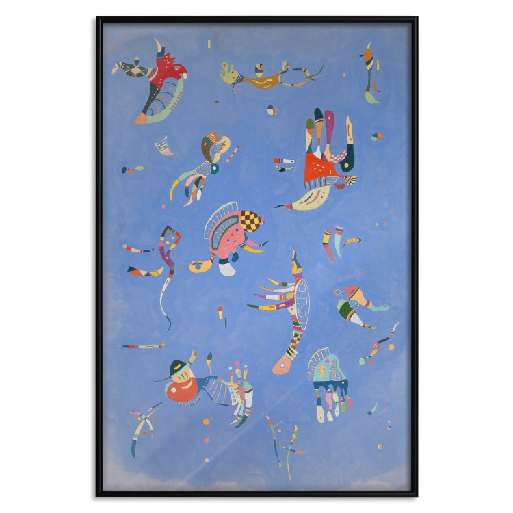 Wall Poster Blue - A Composition With Abstract Forms by Kandinsky 151664 additionalImage 17