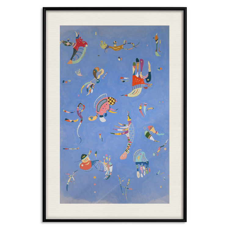 Wall Poster Blue - A Composition With Abstract Forms by Kandinsky 151664 additionalImage 24