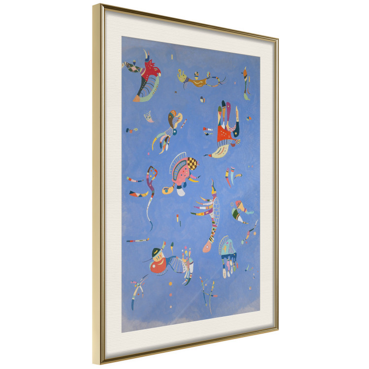 Wall Poster Blue - A Composition With Abstract Forms by Kandinsky 151664 additionalImage 9