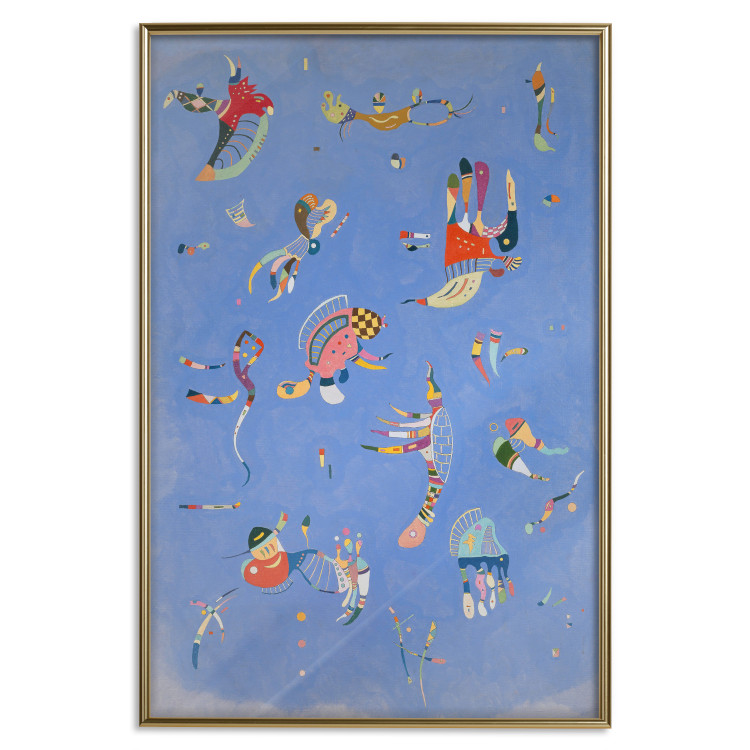 Wall Poster Blue - A Composition With Abstract Forms by Kandinsky 151664 additionalImage 26