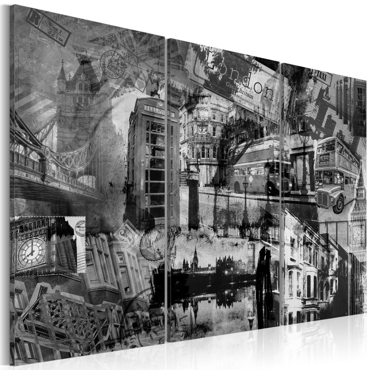 Canvas Art Print The essence of London - triptych 55664 additionalImage 2