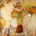 Wall Mural World Map - map with country and capital labels in a retro style 59964 additionalThumb 4