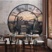 Wall Mural New York in a Clock Face - View from a Window with Skyscrapers in the Background 61564 additionalThumb 6