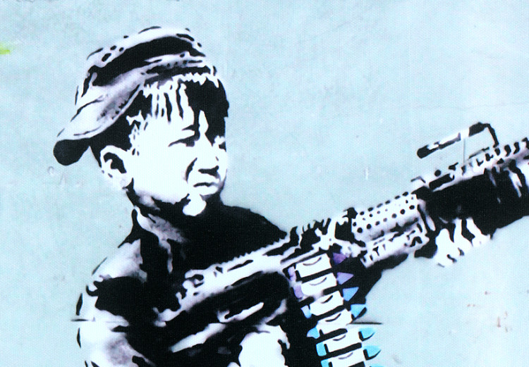 Canvas Print Boy with Gun by Banksy 88864 additionalImage 5