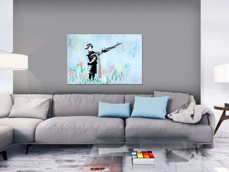 Canvas Print Boy with Gun by Banksy 88864 additionalImage 3