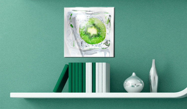 Acrylic print Frozen Kiwi Fruit [Glass] 92864 additionalImage 3