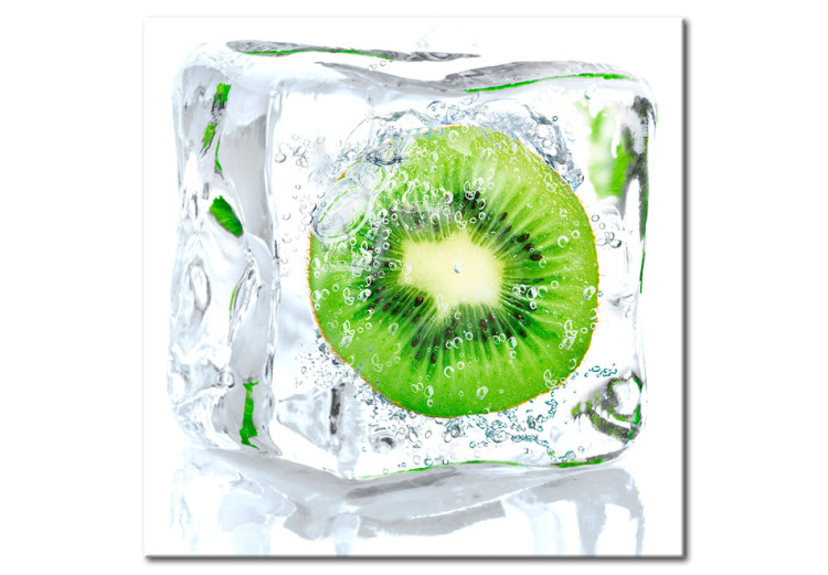 Acrylic print Frozen Kiwi Fruit [Glass] 92864 additionalImage 2