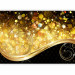 Photo Wallpaper Amber bay - wave with gold ornament and shiny background 97164 additionalThumb 1