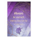 Wall Poster Be Yourself - geometric purple composition with English text 114574